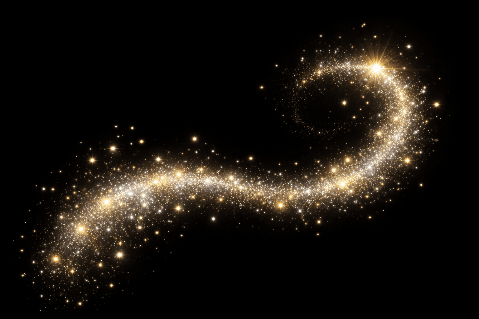 Gold & Silver fairy dust style