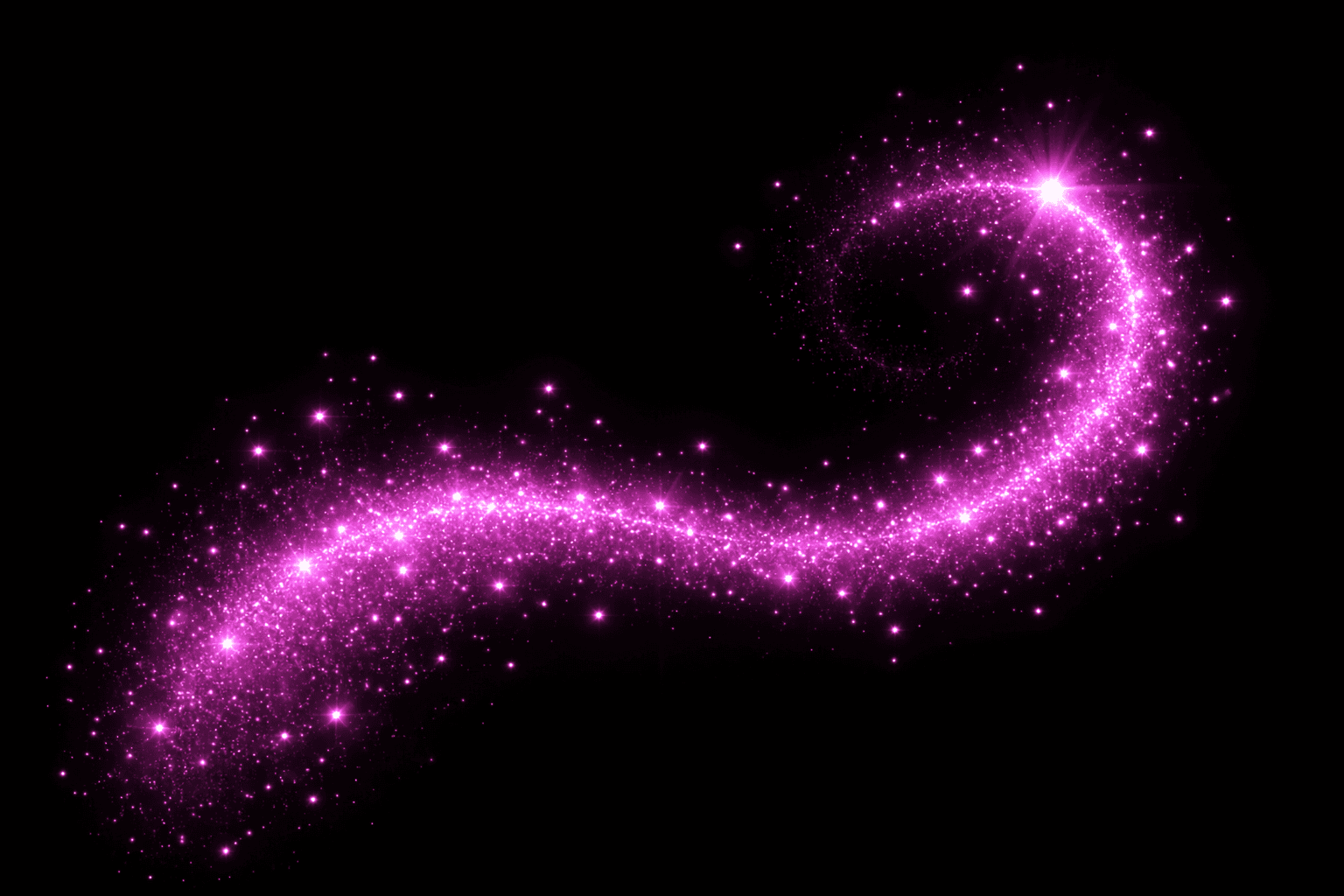 Pink fairy dust style